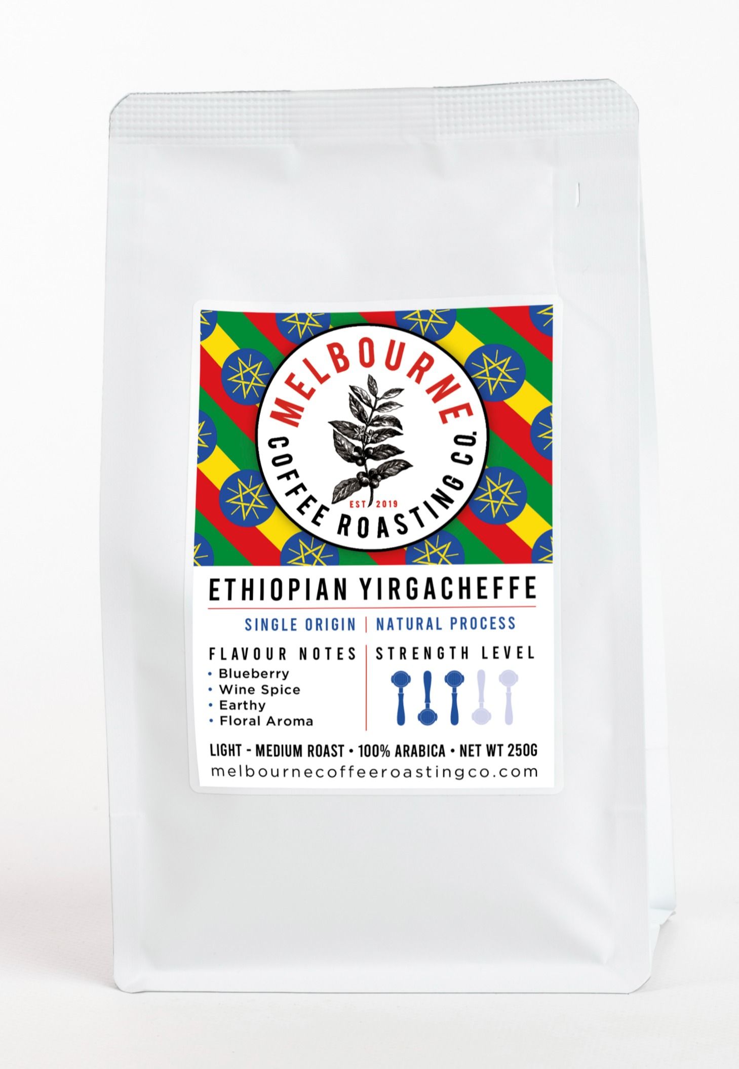 Ethiopian - Yirgocheffe - Natural Process, photographed by Melbourne Coffee Roasting Co